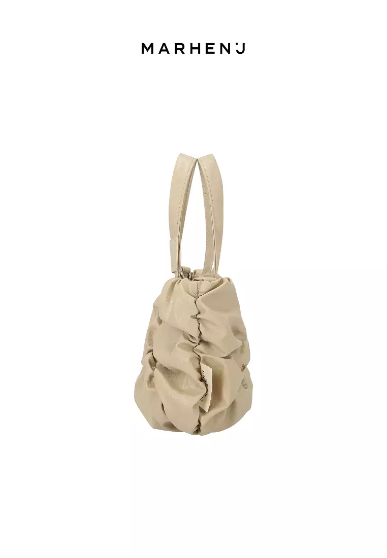 POPCORN JAZZ Nylon Crossbody Bag Beige