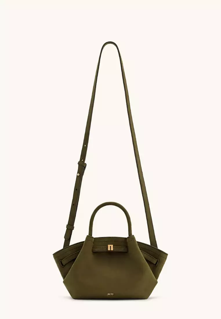 Hana Mini Faux Suede Tote Bag - Olive