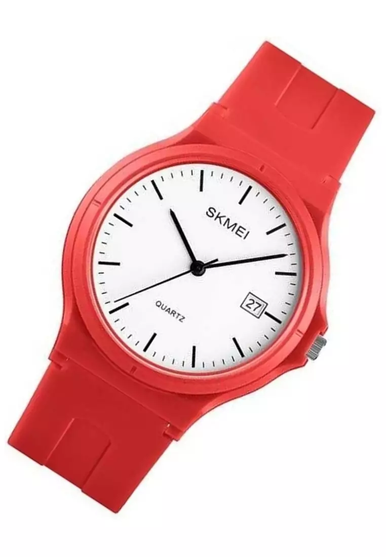 Jam Tangan Analog Sporty Wanita Waterproof 50m Strap Tali Material Silicone DS39 ORIGINAL