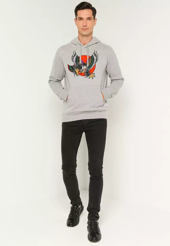 Embroidered Eagle Hoodie