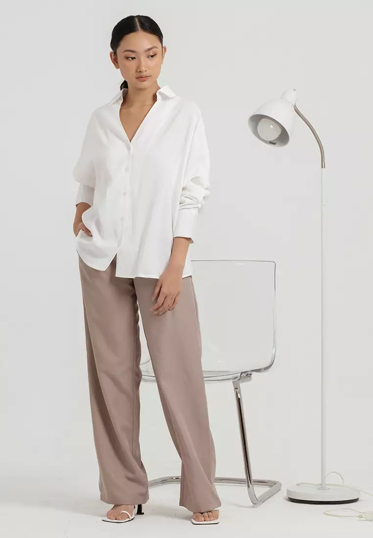 Bern Oversized Shirt in White