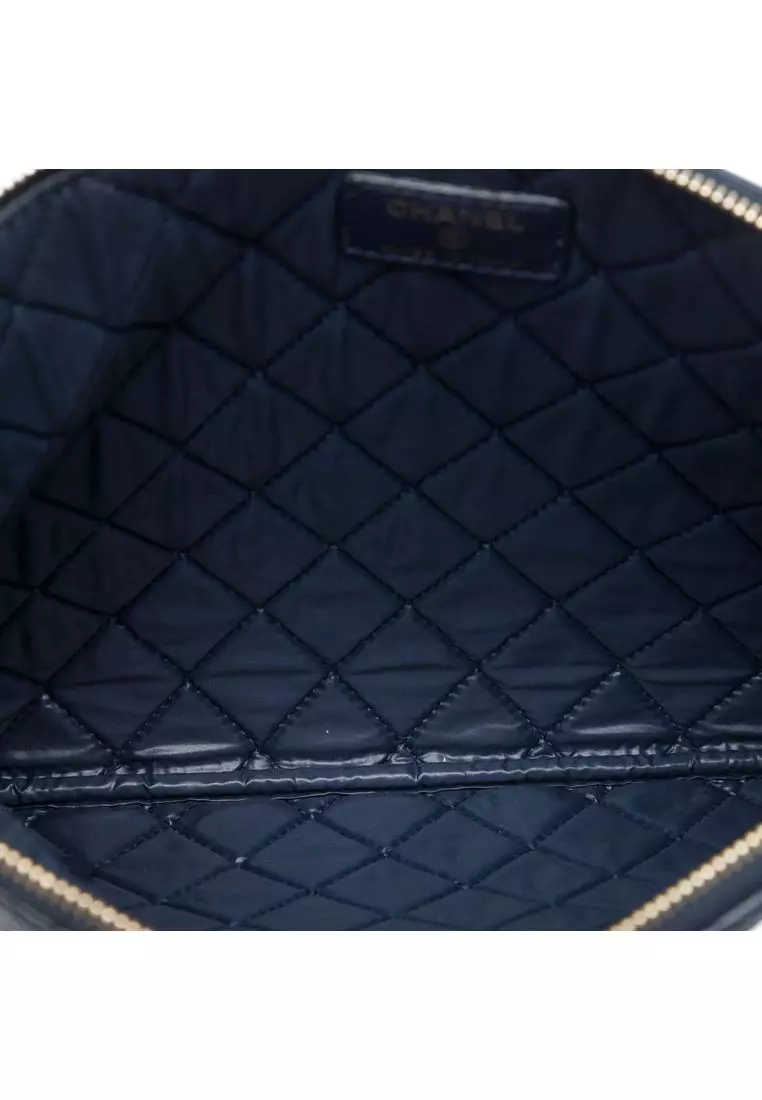 Pre-Loved Chanel Medium Quilted Lambskin O Case Clutch