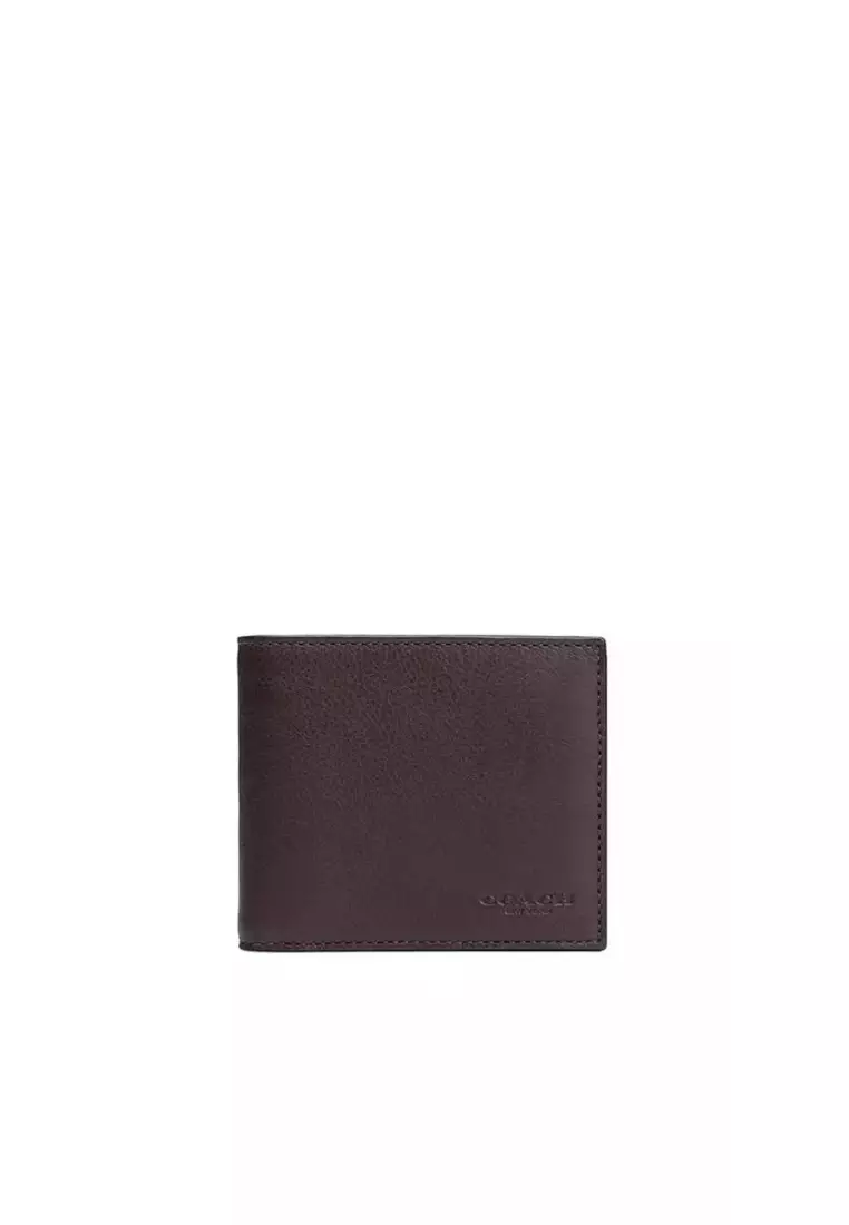 Buy Coach Coach Mens Compact ID Wallet F74991 In Mahogany Online ...