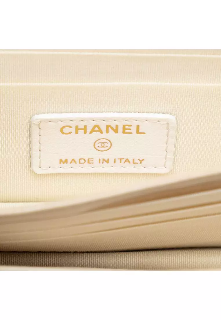Pre-Loved Chanel Quilted Lambskin Romance Wallet On Chain