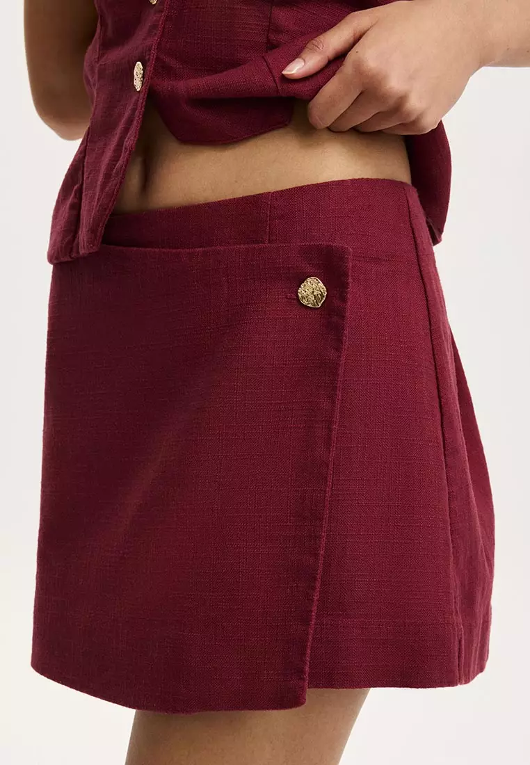 Sophie Wrap Mini Skirt