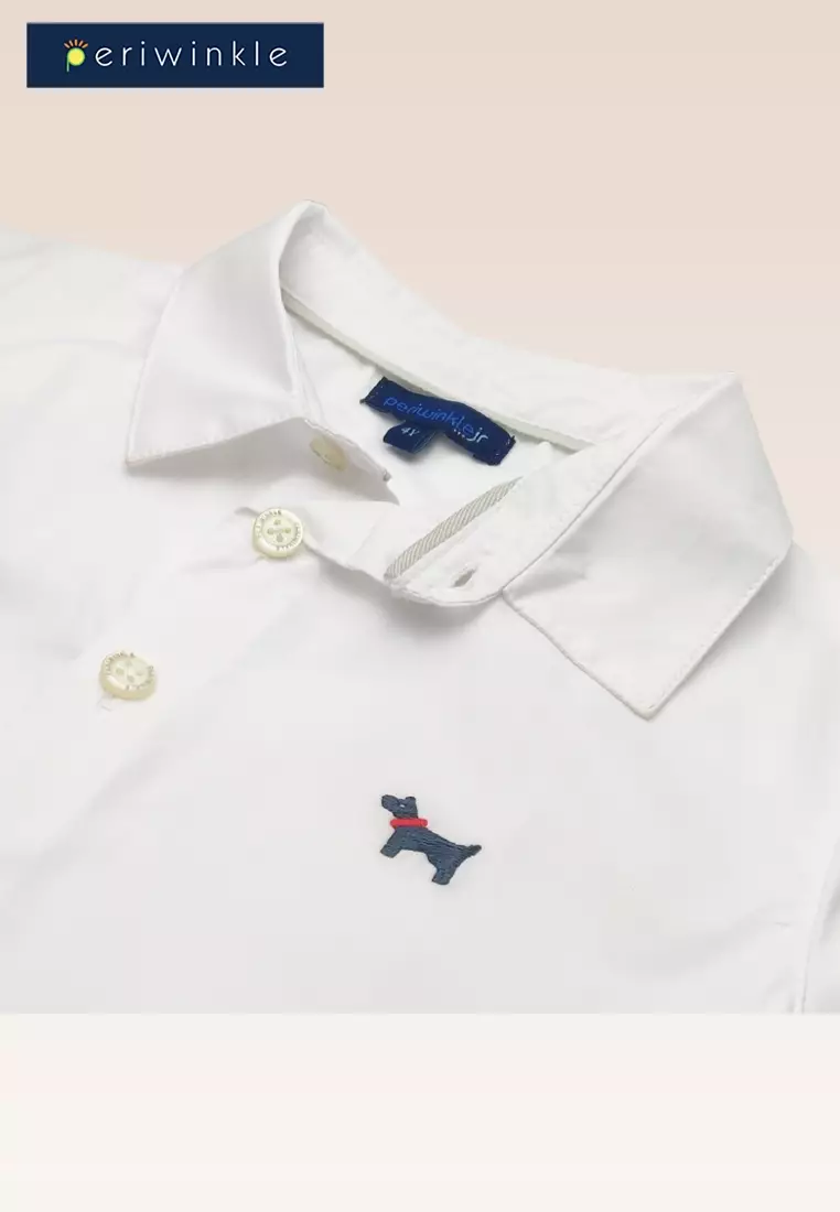 Dillon Boys Long Sleeved Button-down with Embro Shirt