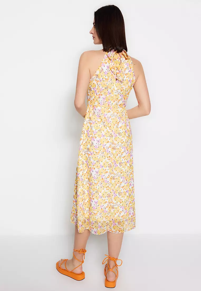 Buy Trendyol Floral Pattern Midi Dress Online ZALORA Malaysia