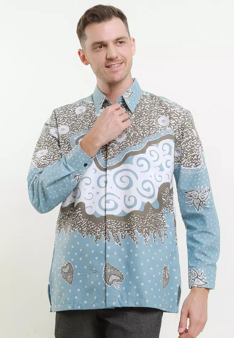 BATIK TALENTA EXCLUSIVE Lengan PANJANG TWOTONE MENDUNG