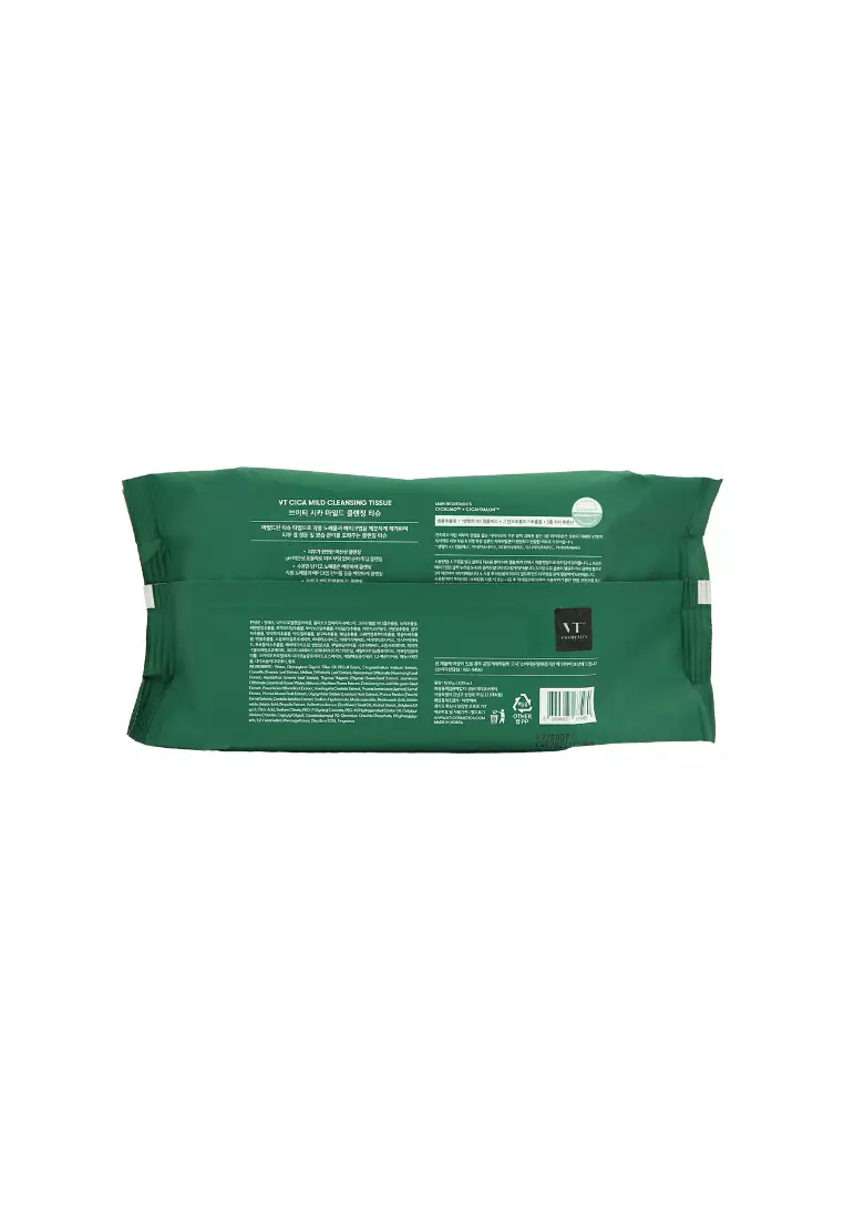 VT Cica Mild Cleansing Tissue (100pcs)