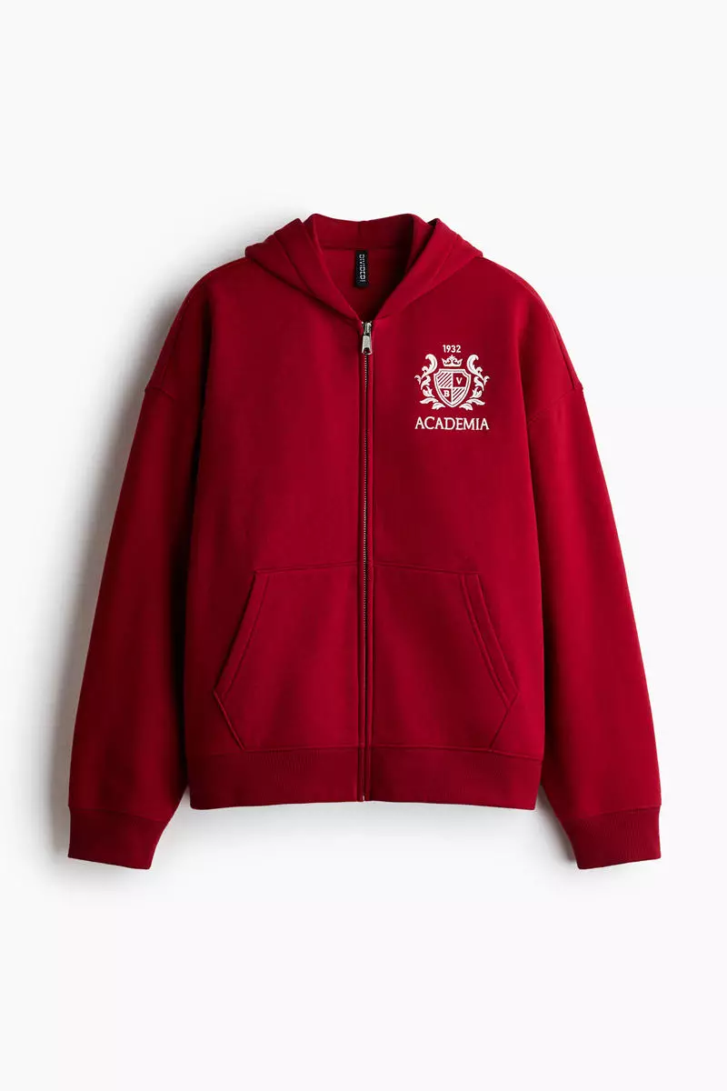 Zip-through hoodie