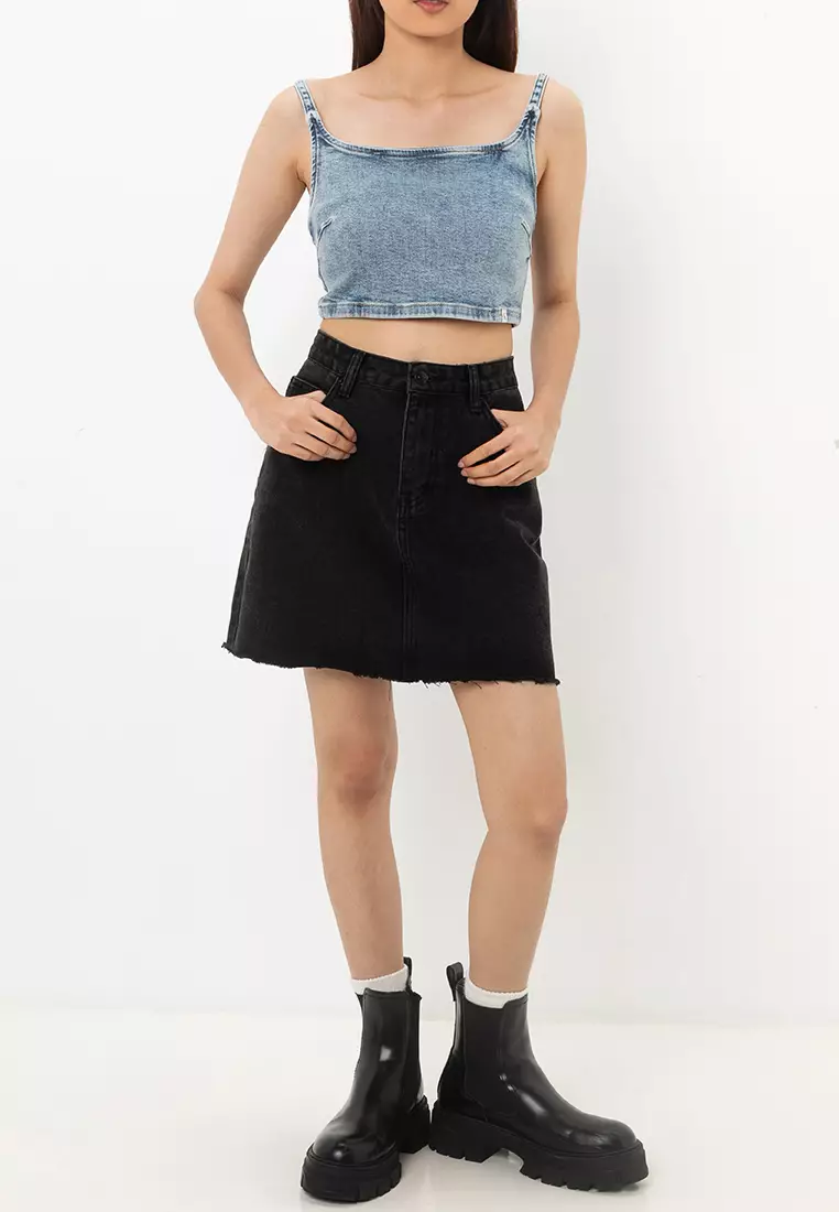 Denim Bralette Top