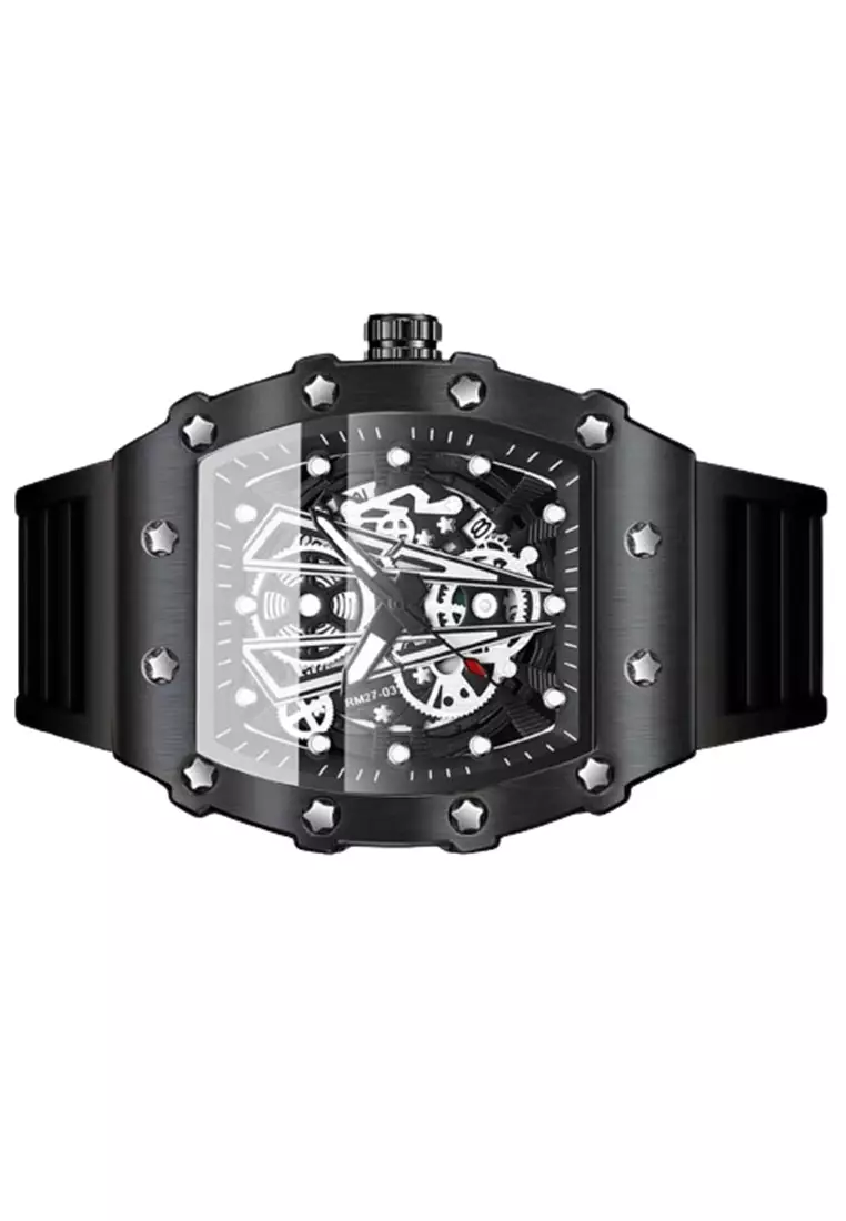 Jam Tangan Analog Pria BINBOND B8577 Water Resist ORIGINAL - Black