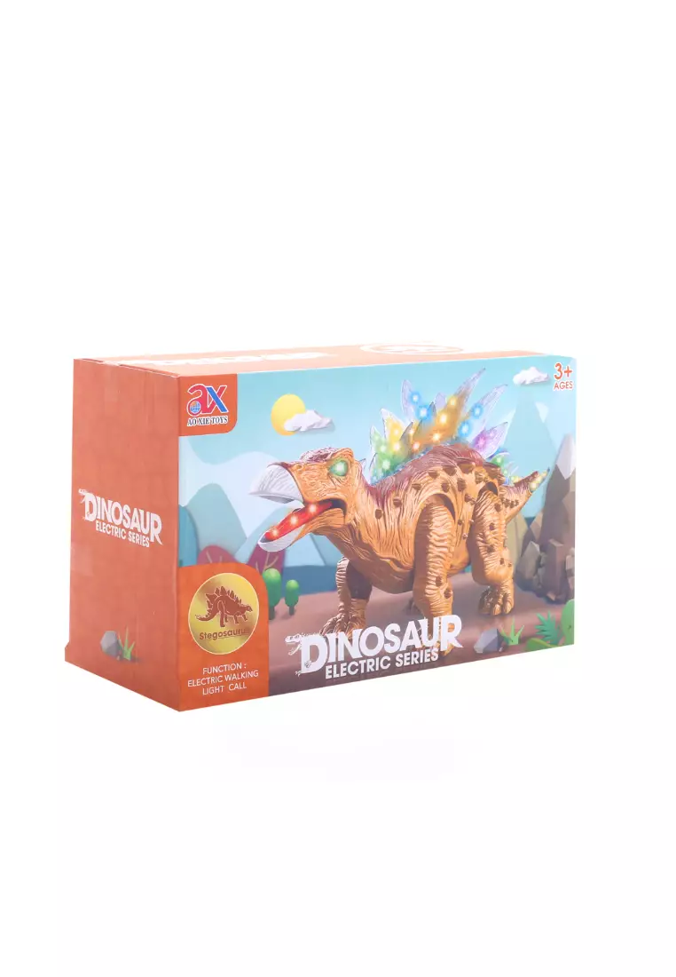 Mainan Dinosaurus Electric Series Egg Headdrogon 898A Type F Stegosaurus