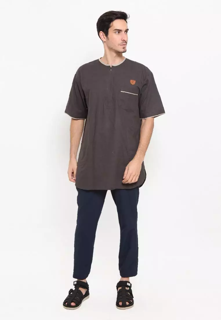 Zayidan Baju Koko Gamis Muslim Pria Umar - Abu