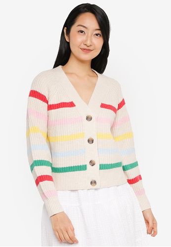 Old Navy multi Everyday Brushed Cardigan - Stripes 2E3DAAAB81FCFBGS_1