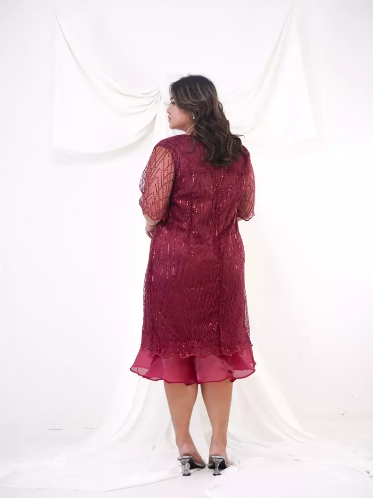 xtramiles Ladies dress aurora dress maroon