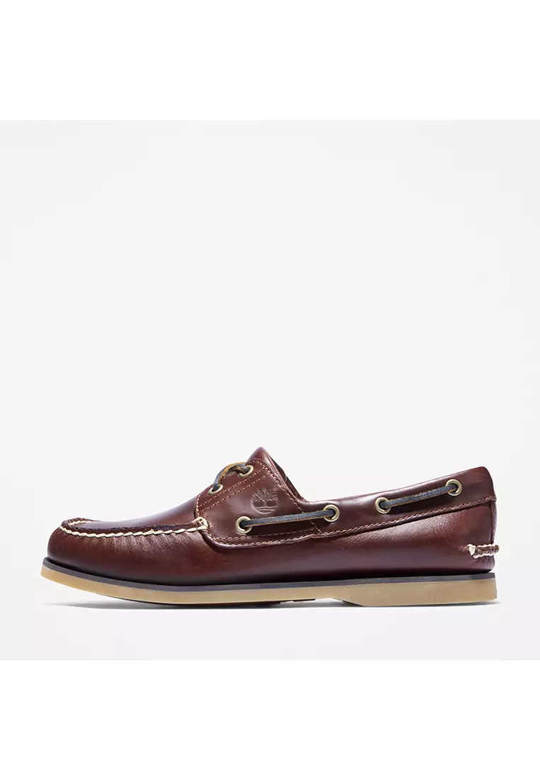 【極美品】Timberland AMHRST 2EYE BOAT 23 Classic Amherst 2 Eye Boat Shoe For Women In Burgundy