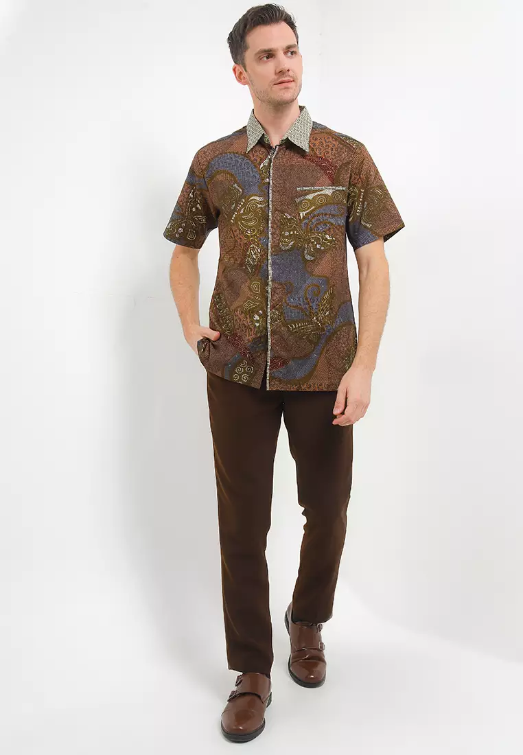 Hem Body Fit Batik Sekar Kupu Tarung