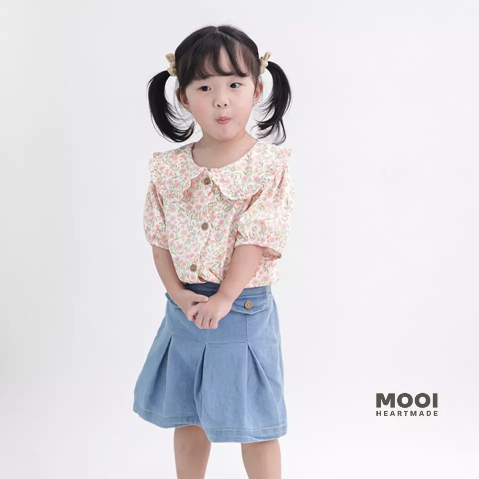 Mooi Atasan Anak Perempuan Loony Top - Off White