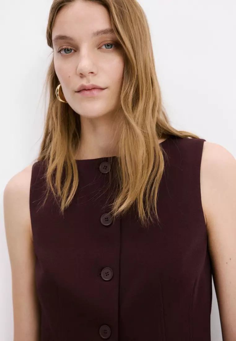 Suit Waistcoat With Buttons