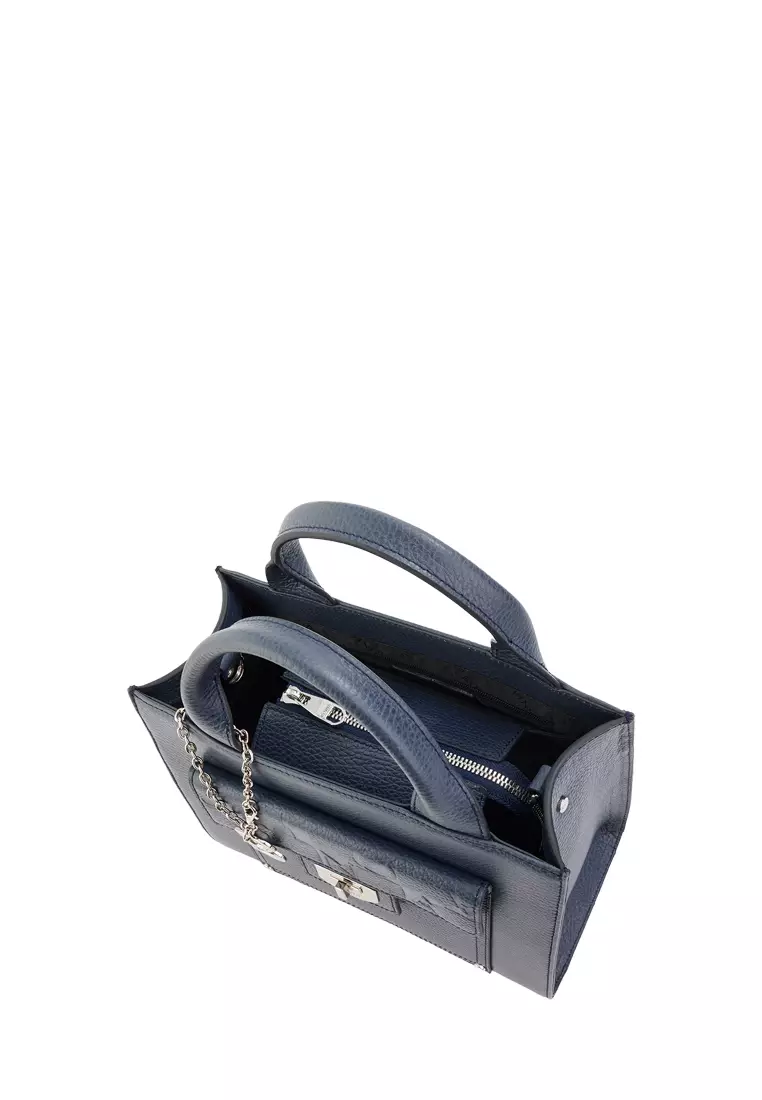 Bonia Black Vera Satchel Bag