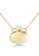 Majade Jewelry blue and gold MAJADE - Bottle Amphora Vessel Aquamarine 925 Silver Necklace 1B71AAC3CF6798GS_1