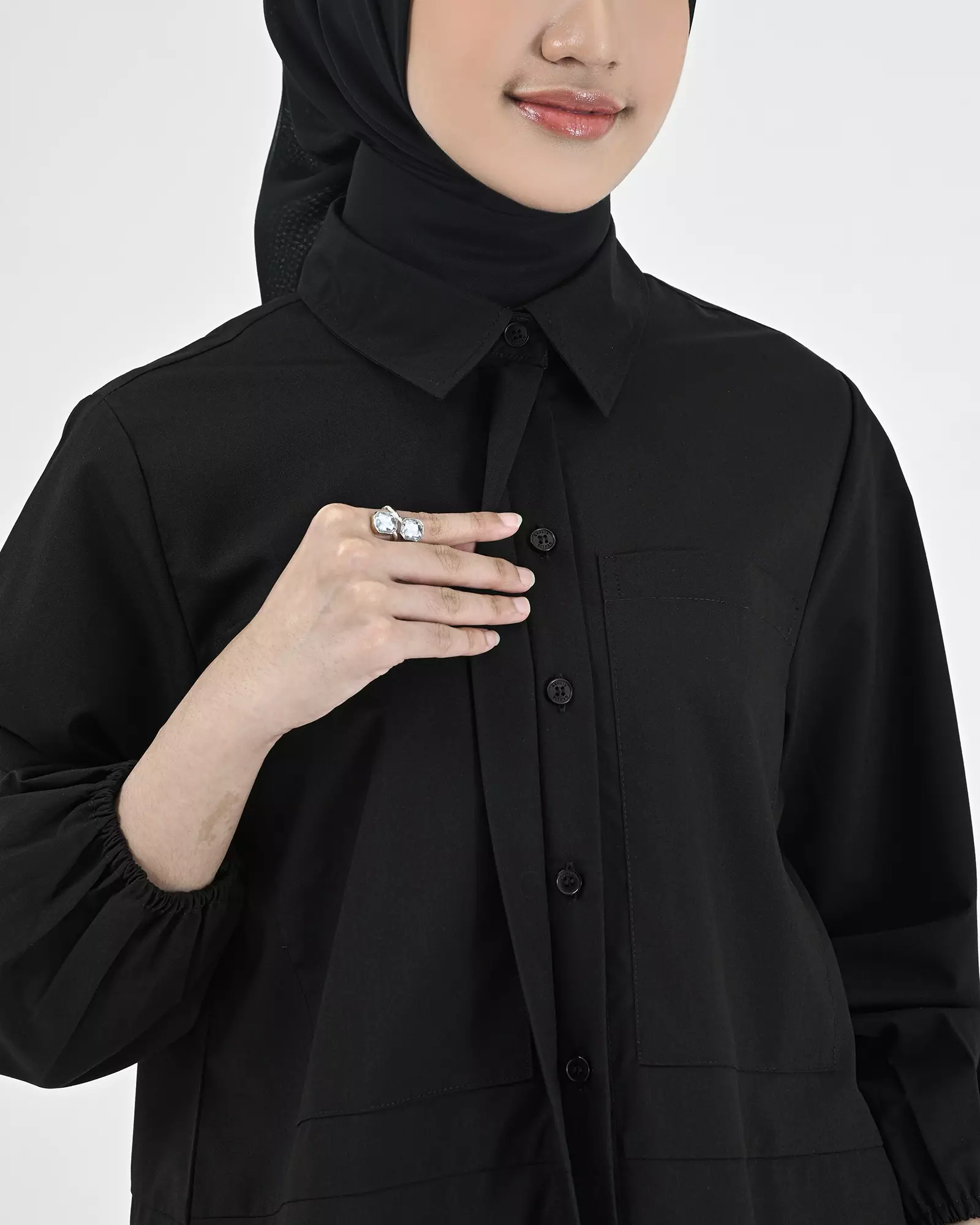 Geulis.id MELISSA TUNIC - Black