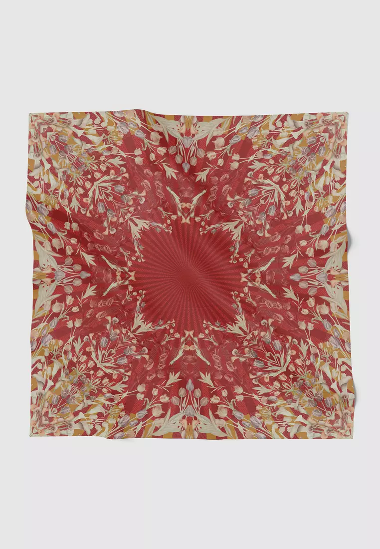 Tulip Voile Square - Cherry