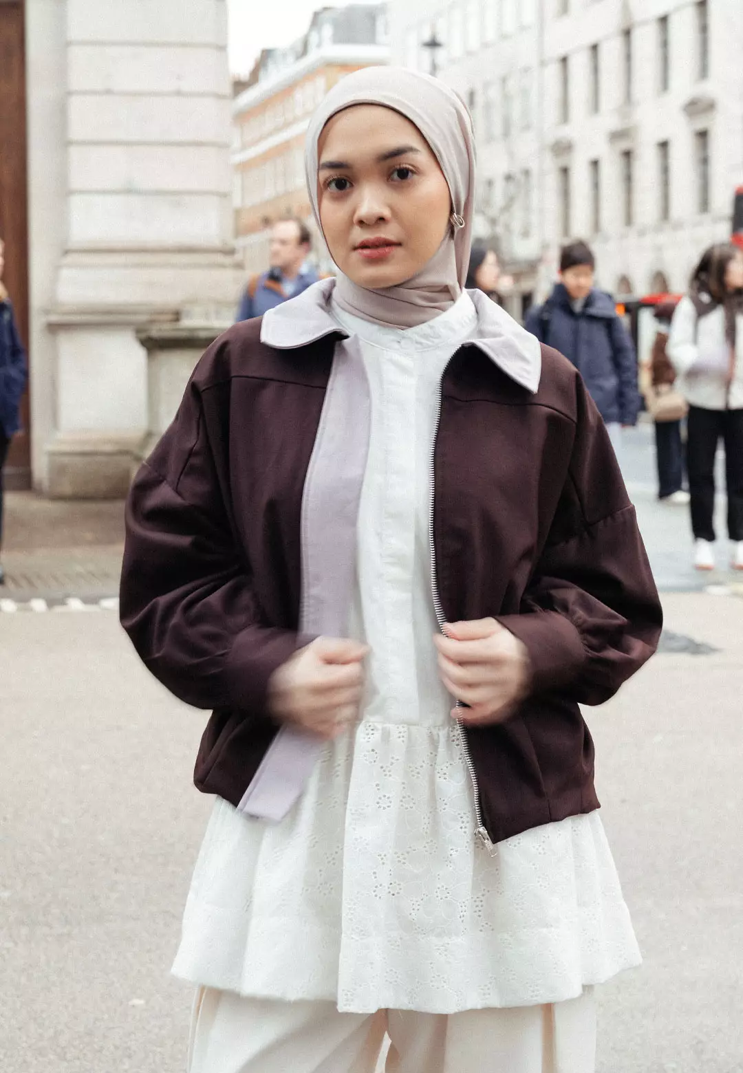 HijabChic x Haidee & Orlin - Veluna Outer Dark Brown