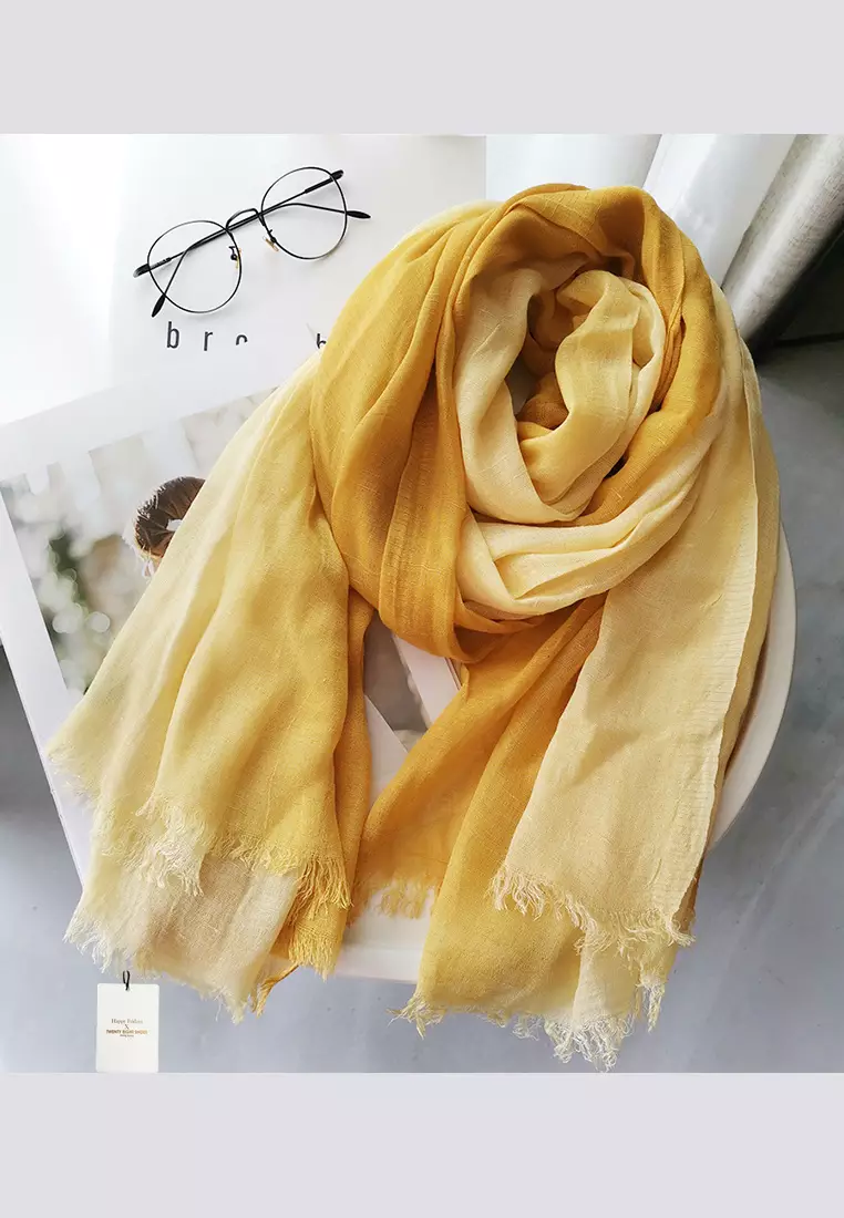 Cotton Yarn Mix Color Tie Dye Scarf JW JS-1100.a