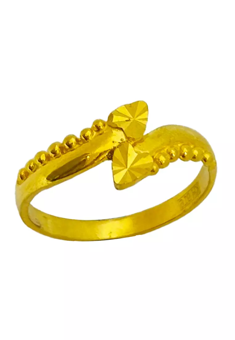 LITZ 916 (22K) Gold Ring LGR0105-SZ13/2.31g+/-