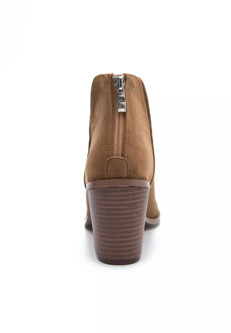 8CM Suede Fabric Ankle Boots WTY1189-6