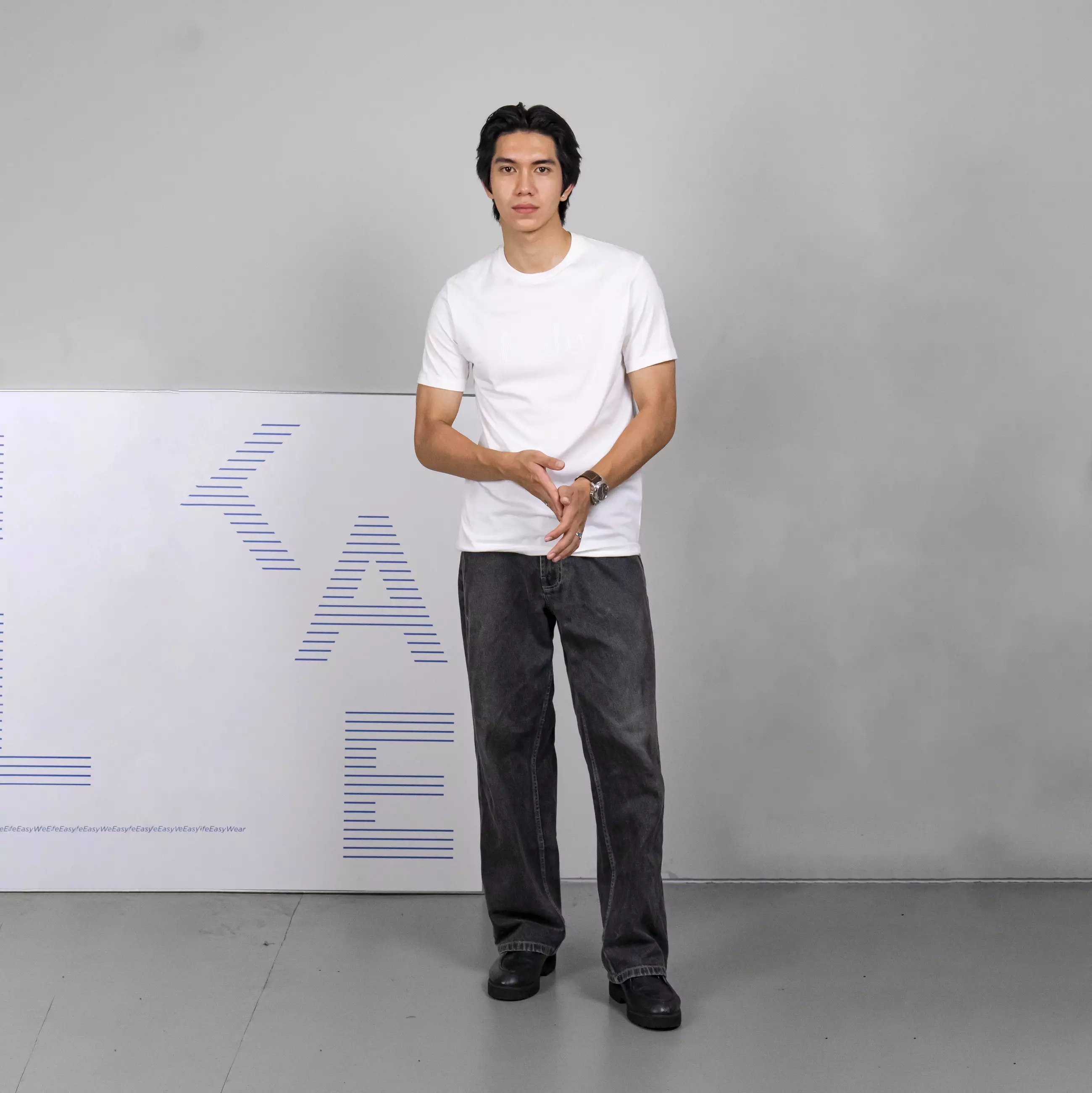 Kale VASCO WHITE / Kaos Asian Fit / T-Shirt Pria / Atasan Kaos Pria / Cotton Combed 24S