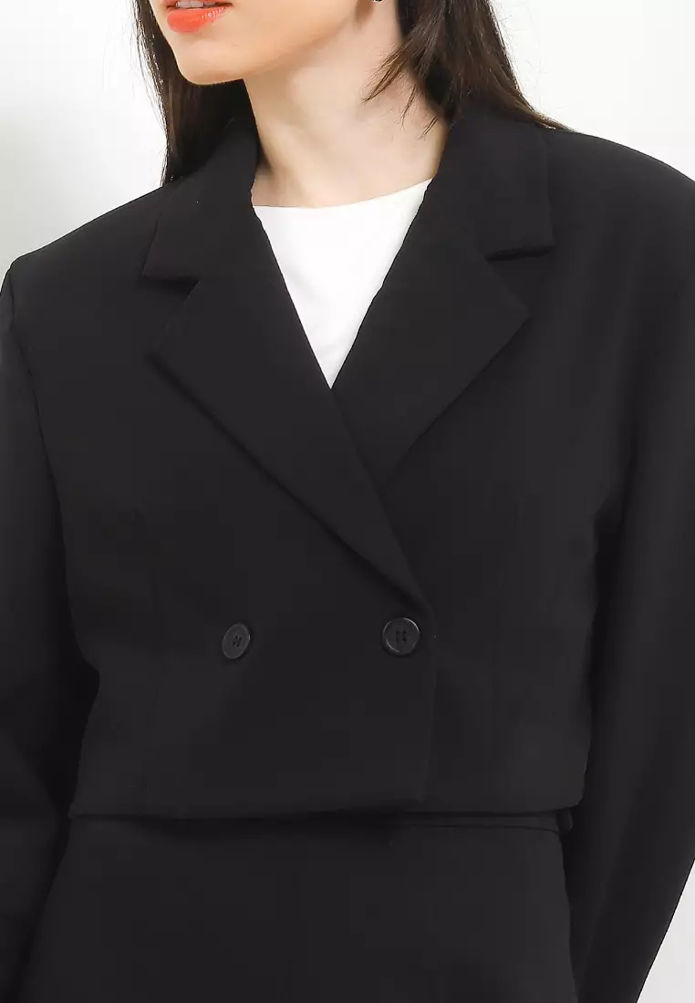 Cardinal Femme Sleeve Less Blazer Wanita main image 0