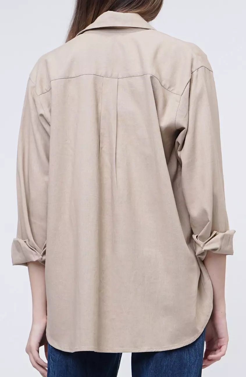 Kemeja Wanita Lindy Light Brown