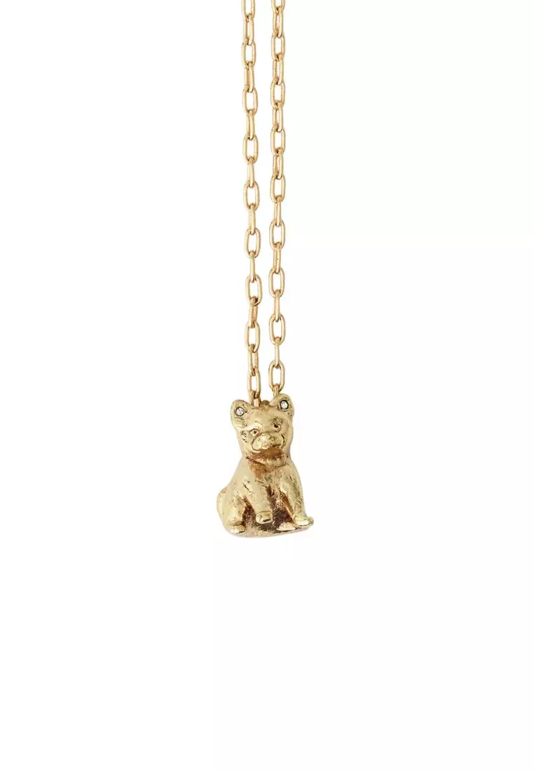 Gold deals animal necklace