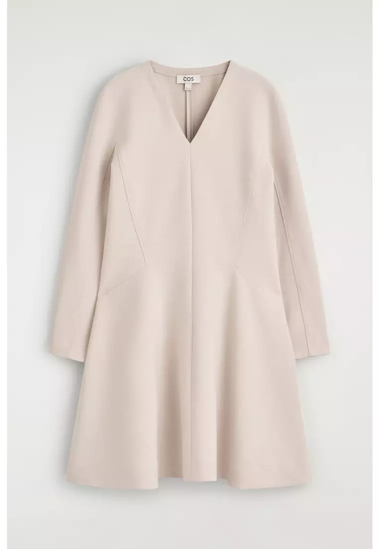 TAILORED V-NECK MINI DRESS