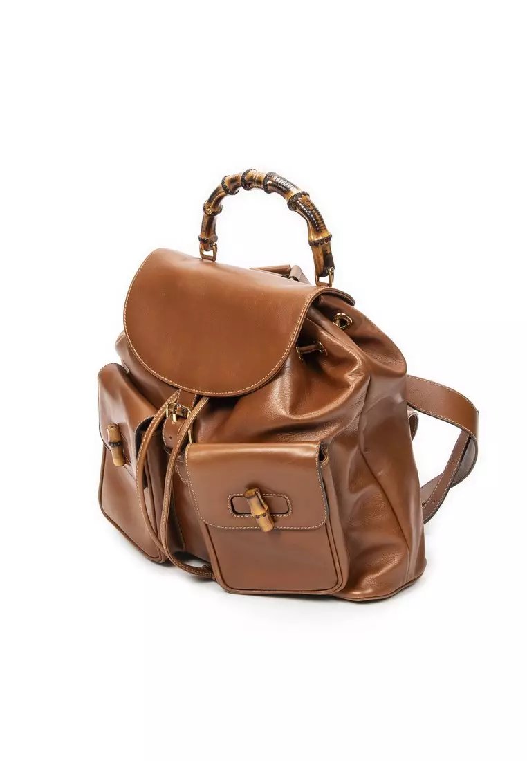 Pre-Loved Large Bamboo Backpack