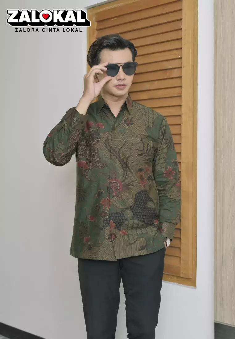 kemeja batik pria lengan panjang batk talenta premium