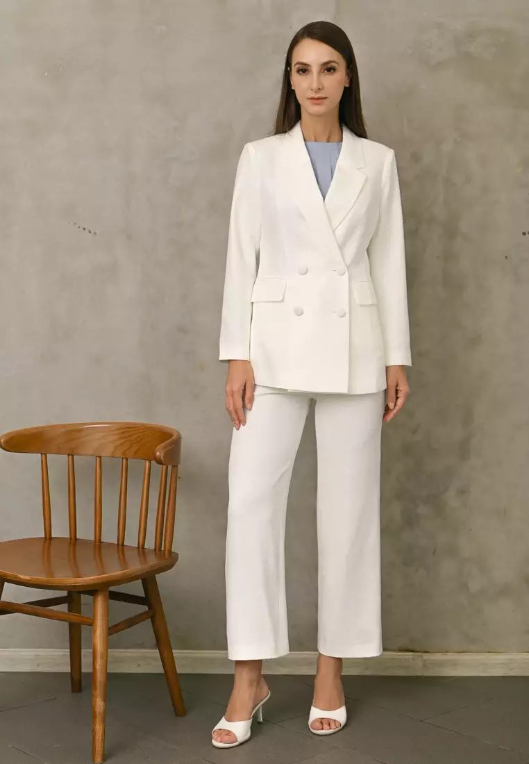 双排扣西装外套