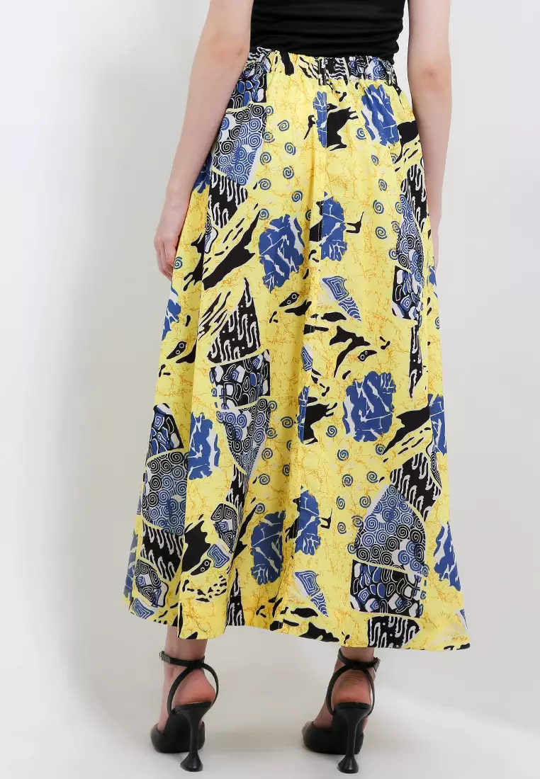 Elastic-waisted Long Skirt Alaia+Lining