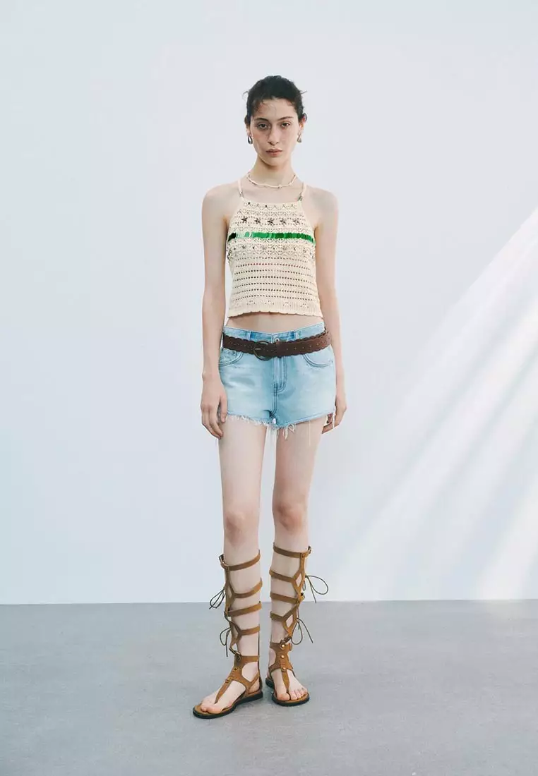 Crochet Knitted Cami Tops