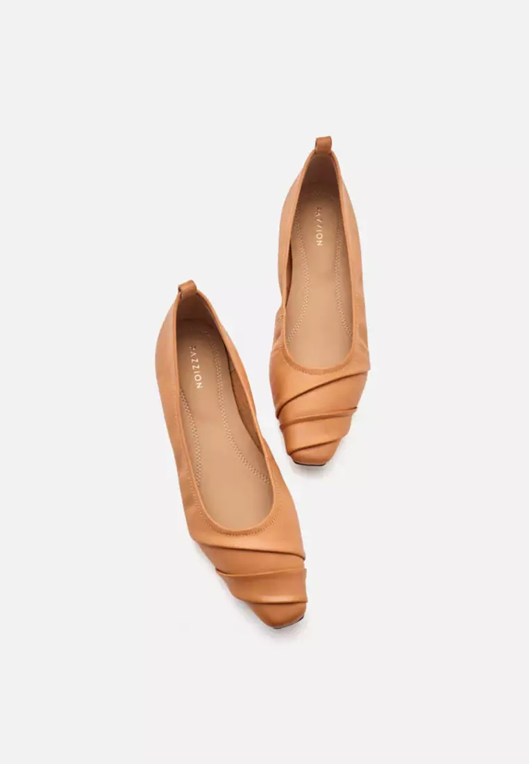 Elie Ruched Padded Flats