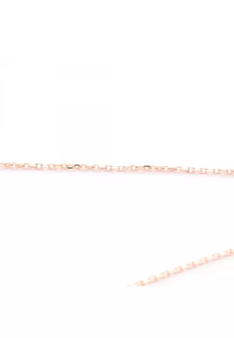 Pre-Loved Hermès MINI POP H Mini Pop H necklace GP Pink gold black