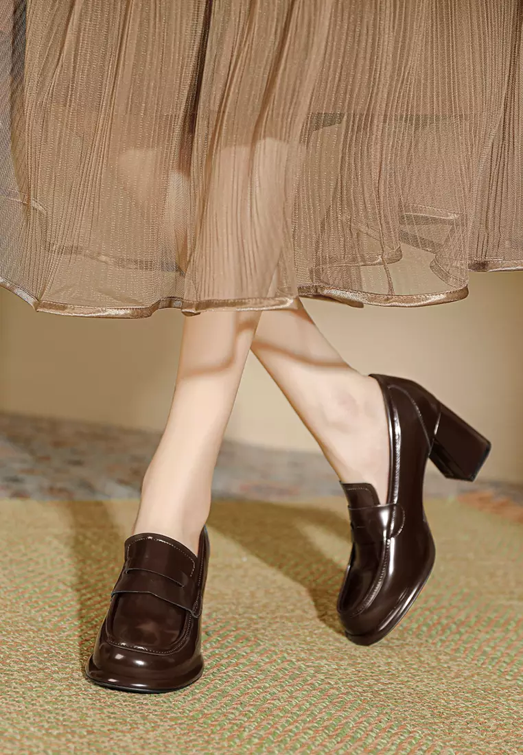 7CM Penny Patent Leather Loafers TE103-3