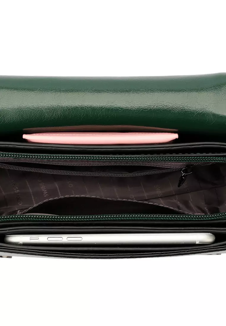 Women's Chain Shoulder Bag / Sling Bag / Crossbody Bag (單肩包 / 斜孭袋) - 綠色