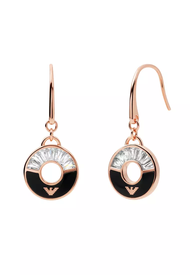 Gold armani earrings online