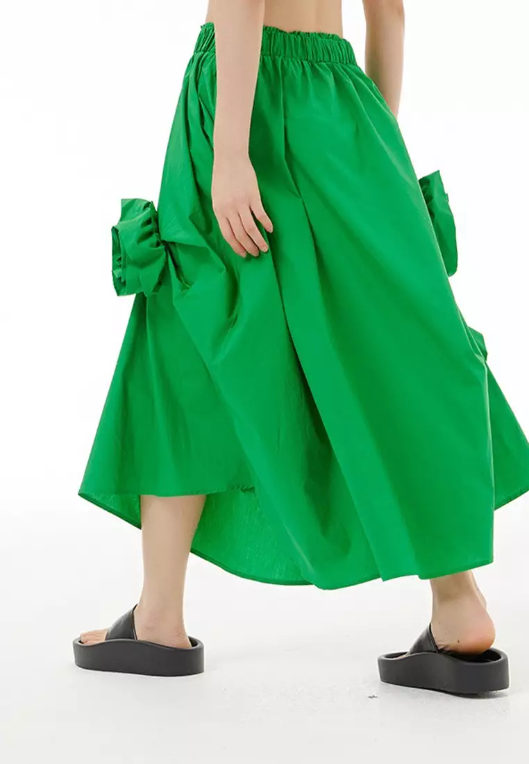 Buy Twenty Eight Shoes 3D Flower Embellished Midi Skirt AE3351
