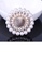 Glamorousky white Fashion and Elegant Plated Gold Geometric Round Imitation Pearl Brooch with Cubic Zirconia 41FBFAC79BCC29GS_3