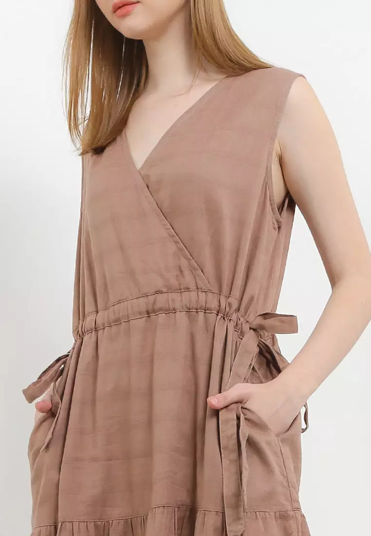 Gamis V-Neck Layered - Elfesya Dresses